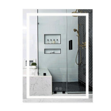 Зеркало Qtap Mideya (DC-F937) 600х800 с LED-подсветкой Touch, с антизапотеванием, диммером, рег. яркости QT2078F937W
