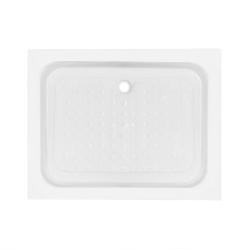Душевой поддон KAPIELKA ST100x80х14 низкий, прямоугольный, диаметр слива 52 мм Lidz