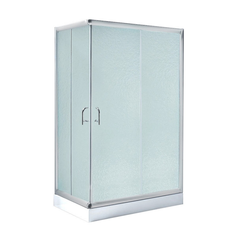 Душевая кабина Lidz Wawel SC100x80.SAT.LOW.FR, стекло Frost 5 мм + Lidz Душевой поддон KAPIELKA ST100x80х14