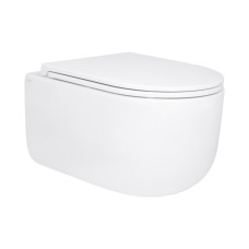 Унітаз підвісний Qtap Taurus безободковий з сидінням Soft-close QT2433084EUQW