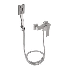 Смеситель для душа Lidz Kubis 010 (с душевым гарнитуром) (k35) LDKUB010NKS28535 Nickel