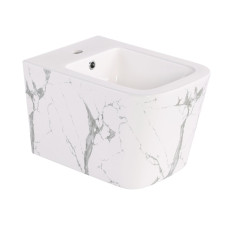 Биде подвесное Qtap Tern 520x350x330 мм, Marble QT17551303GMR