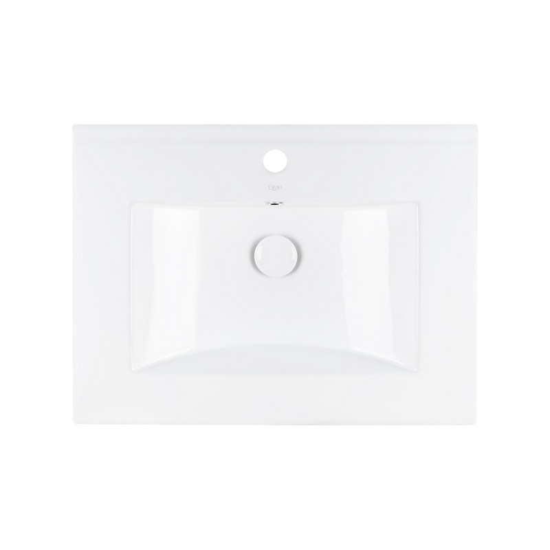 Раковина Qtap Albatross 600х460х180 White с донным клапаном QT01113060CW