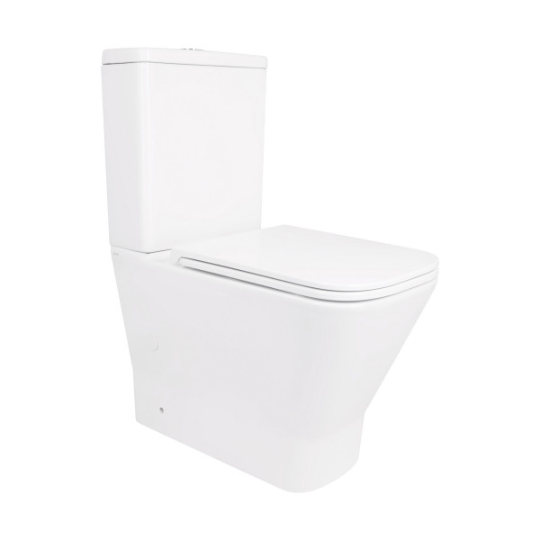 Унітаз-компакт Qtap Cardinal Ultra Quiet безободковий з сидінням Soft-close QT04222168AUQ3W