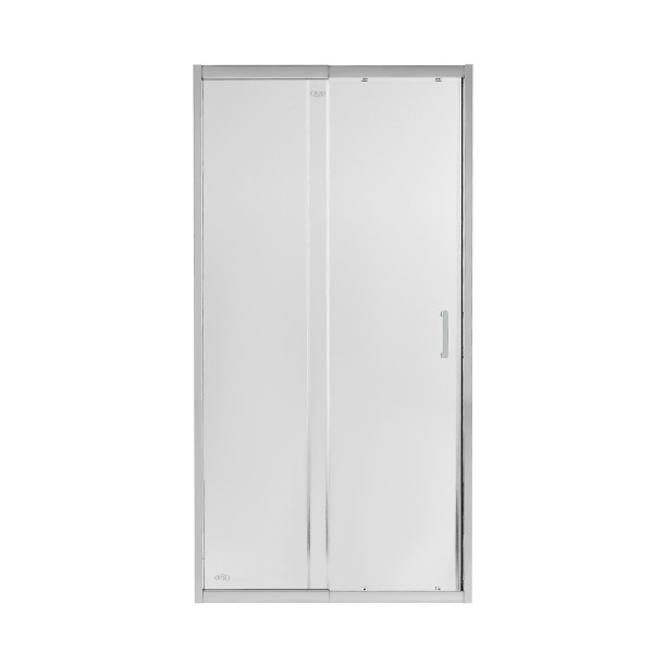 Душевая дверь в нишу Qtap Taurus CRM209-1.C6 90-100x185 см, стекло Clear 6 мм, покрытие CalcLess