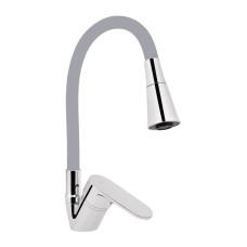 Змішувач для кухні Lidz Tani 008F3 з гнучким виливом (k40) LDTAN008F3GCR39507 Chrome/Grey