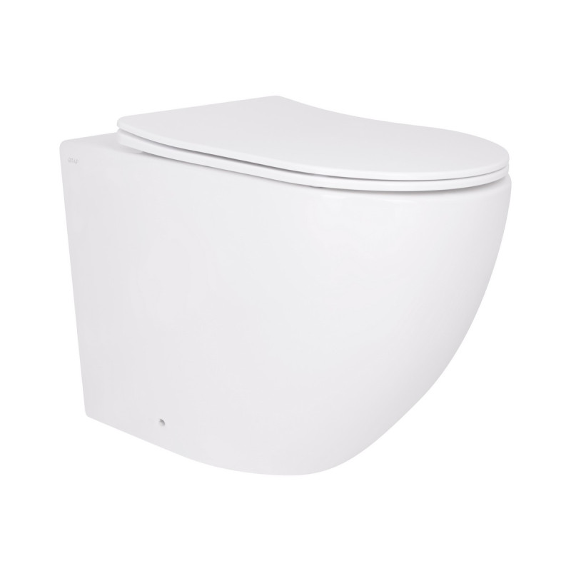 Унітаз підвісний Qtap Robin Ultra Quiet безобідковий з сідінням Soft-close 520x365x365 мм WHITE
