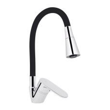 Змішувач для кухні Lidz Tani 008F3 з гнучким виливом (k40) LDTAN008F3BCR39484 Chrome/Black