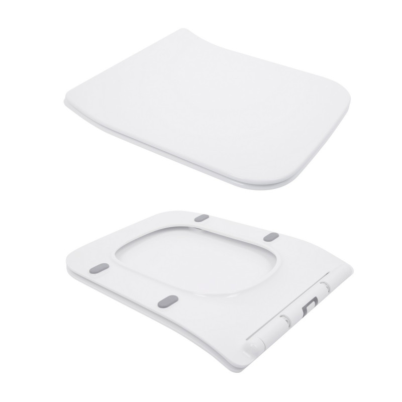 Унітаз-компакт Qtap Crow безобідковий з сідінням Soft-close QT05222170W