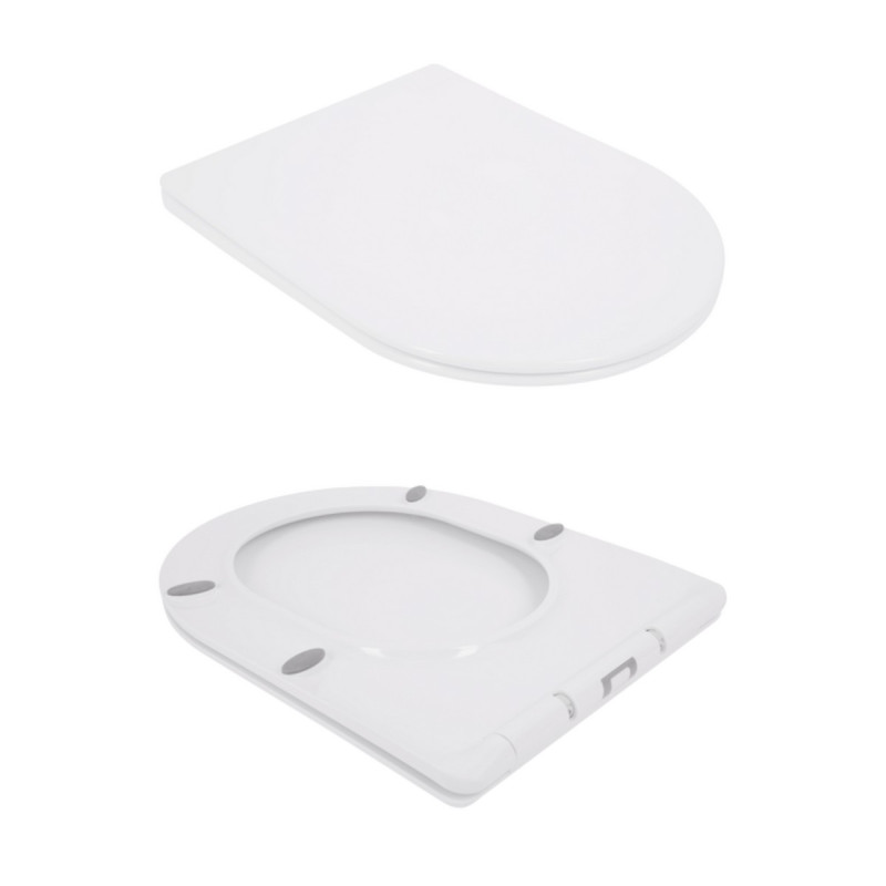 Унітаз підвісний Qtap Jay безобідковий з сідінням Soft-close QT07335176W