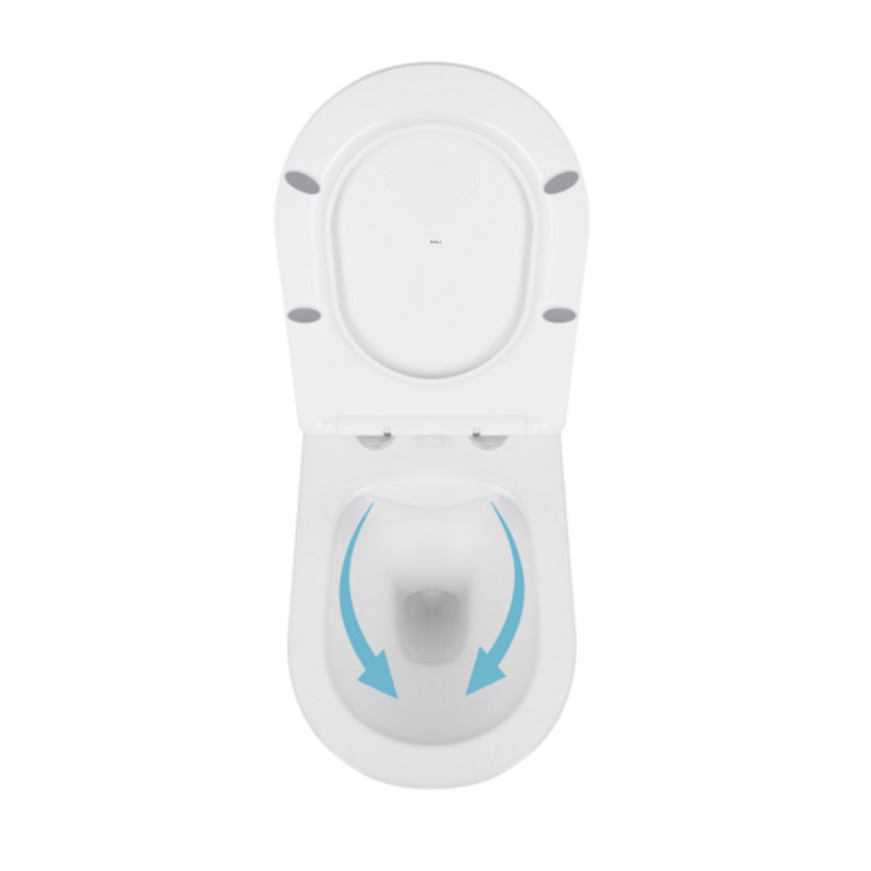 Унитаз подвесной Qtap Swan безободковый с сиденьем Soft-close QT16335178W