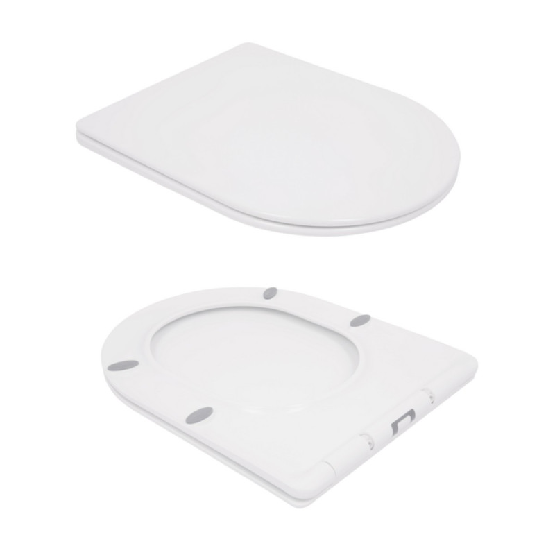 Унитаз подвесной Qtap Swan безободковый с сиденьем Soft-close QT16335178W