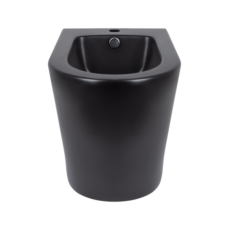 Биде напольное Qtap Scorpio 530x360x395 Matt black QT14441003CMB