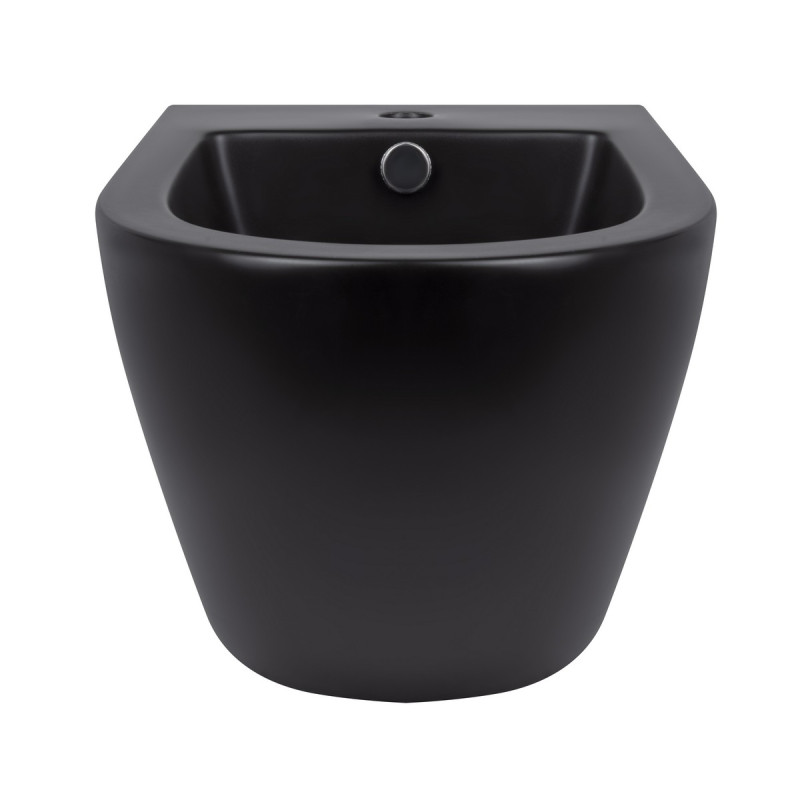 Биде подвесное Qtap Robin 495х370х325 Matt black QT1355046FMB