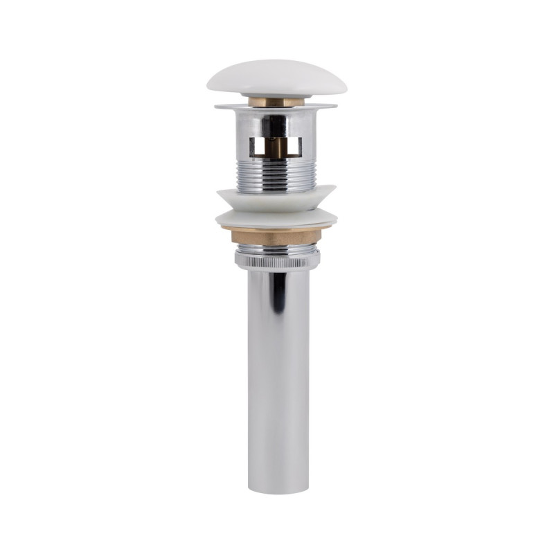 Донный клапан для раковины Qtap PU02O 225х70х70 White с переливом