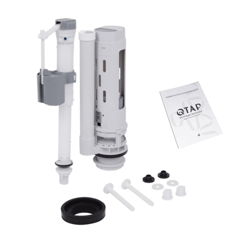 Унитаз-компакт Qtap Kalao безободковый с сиденьем Soft-close QT08221213AW