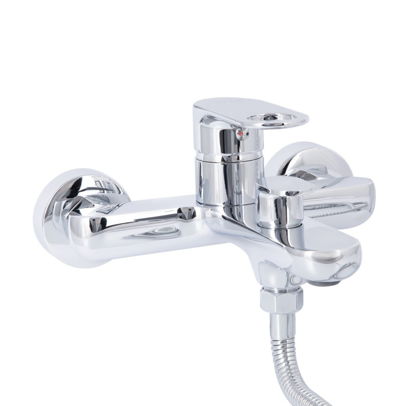 Змішувач для ванни Qtap Jay (з душовим гарнітуром) QTJAY259CRM45541 Chrome