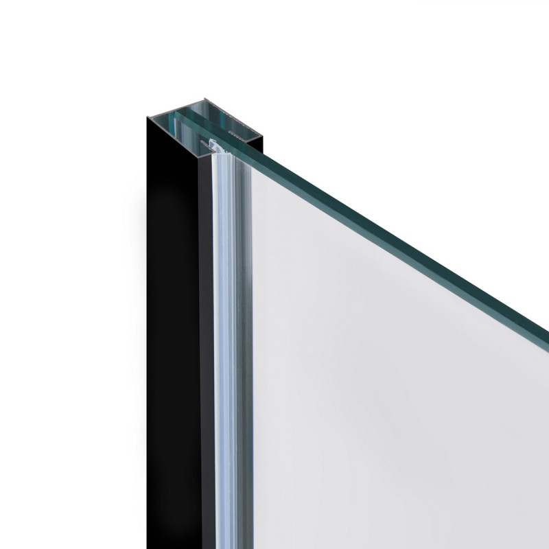 Душевая перегородка Qtap Walk-In Standard BLM201.C8 100х200 см, стекло Clear 8 мм, покрытие CalcLess