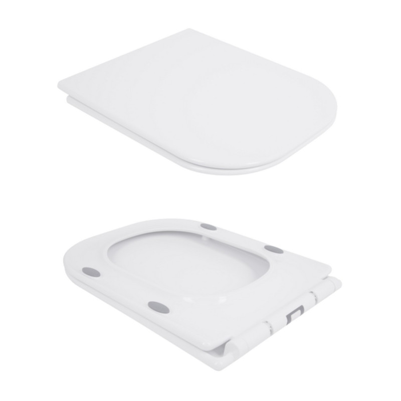 Унитаз-компакт Qtap Nando безободковый с сиденьем Soft-close QT12221222AW