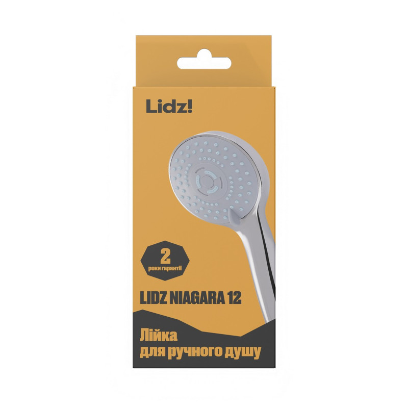 Лейка для ручного душа Lidz Niagara 12 98 мм округлая LDNIA12CRM35443 Chrome