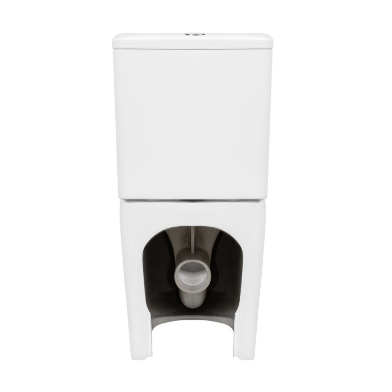 Унітаз-компакт Qtap Scorpio безобідковий з сидінням Soft-close QT14226002W