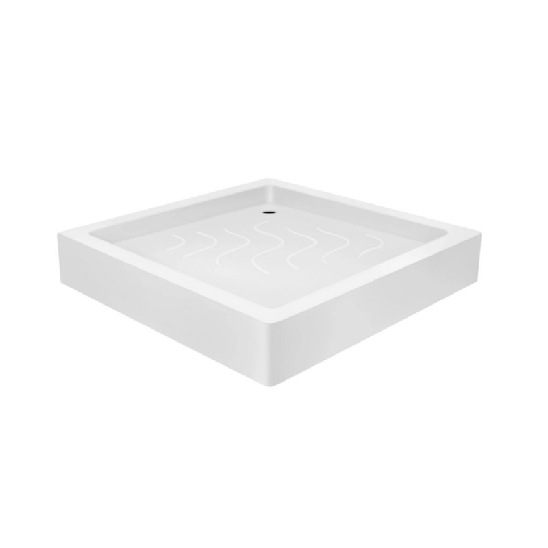 Набор Lidz душевая кабина Wawel SC80x80.SAT.LOW.FR, стекло Frost 4 мм + поддон Mazur
