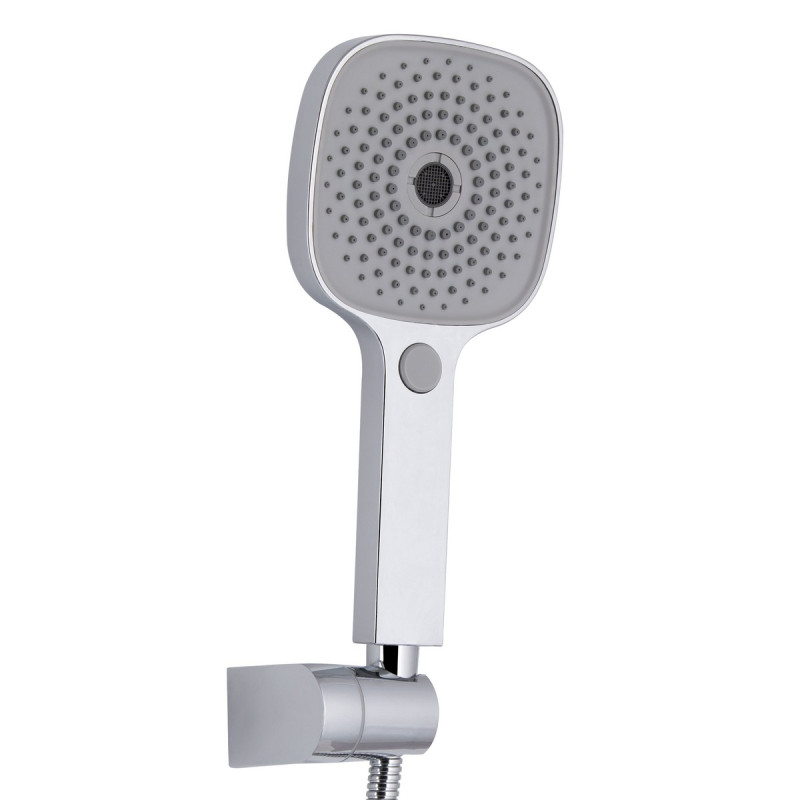 Смеситель для ванны Qtap Swan Eco с длинным поворотным изливом (c душевым гарнитуром) QTSWA2601CRM45533 Chrome
