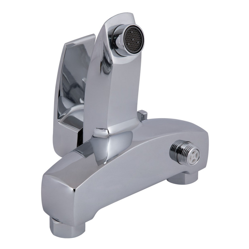 Смеситель для ванны Qtap Swan Eco (c душевым гарнитуром) QTSWA259CRM45534 Chrome