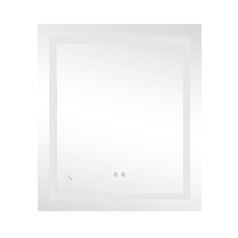 Зеркало Lidz Kubis 700х800 с LED-подсветкой Touch, с антизапотеванием, с диммером, рег. яркости LD78LF9048070