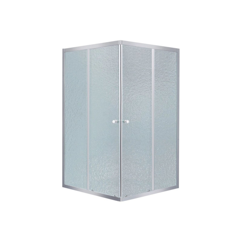 Lidz Wawel SC80x80.SAT.LOW.FR Душевая кабина квадратная, стекло Frost 4 мм + Lidz Душевой поддон KAPIELKA ST80x80х14