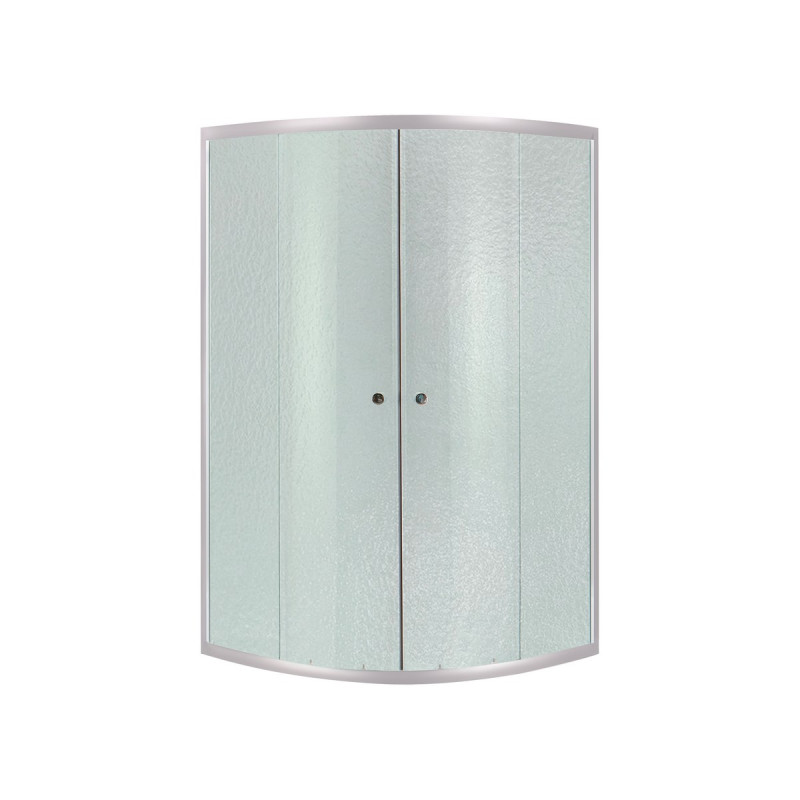 Lidz Latwa SC80x80.SAT.HIGH.FR Душевая кабина полукруглая, стекло Frost 4 мм + Lidz Душевой поддон KAPIELKA ST80x80x41, с панелью