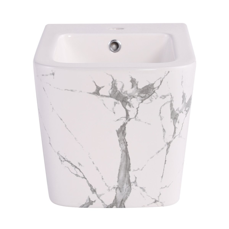 Біде підвісне Qtap Tern 520x350x330 мм, Marble QT17551303GMR