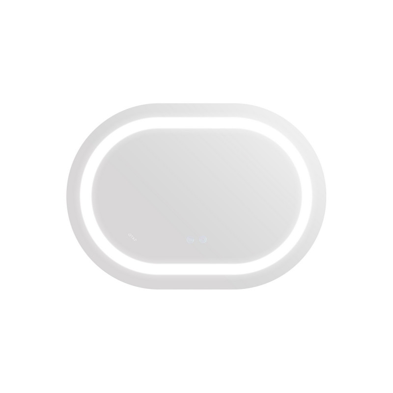 Зеркало Qtap Gemini 500х700 с LED-подсветкой Touch, с антизапотеванием, с диммером, рег. темп. цвета (3000-6500K) Reverse QT2578R5070