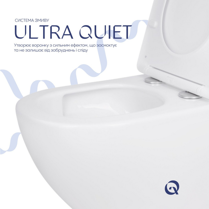 Унитаз подвесной Qtap Jay безободковый с сиденьем Soft-close QT07335175W