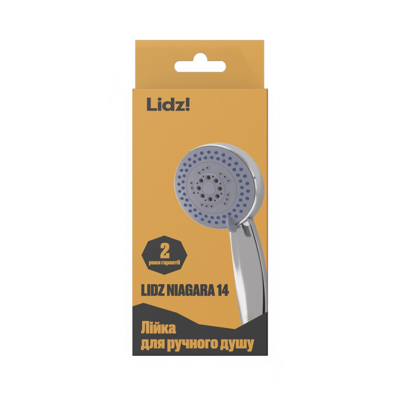 Лейка для ручного душа Lidz Niagara 14 95 мм округлая LDNIA14CRM35465 Chrome