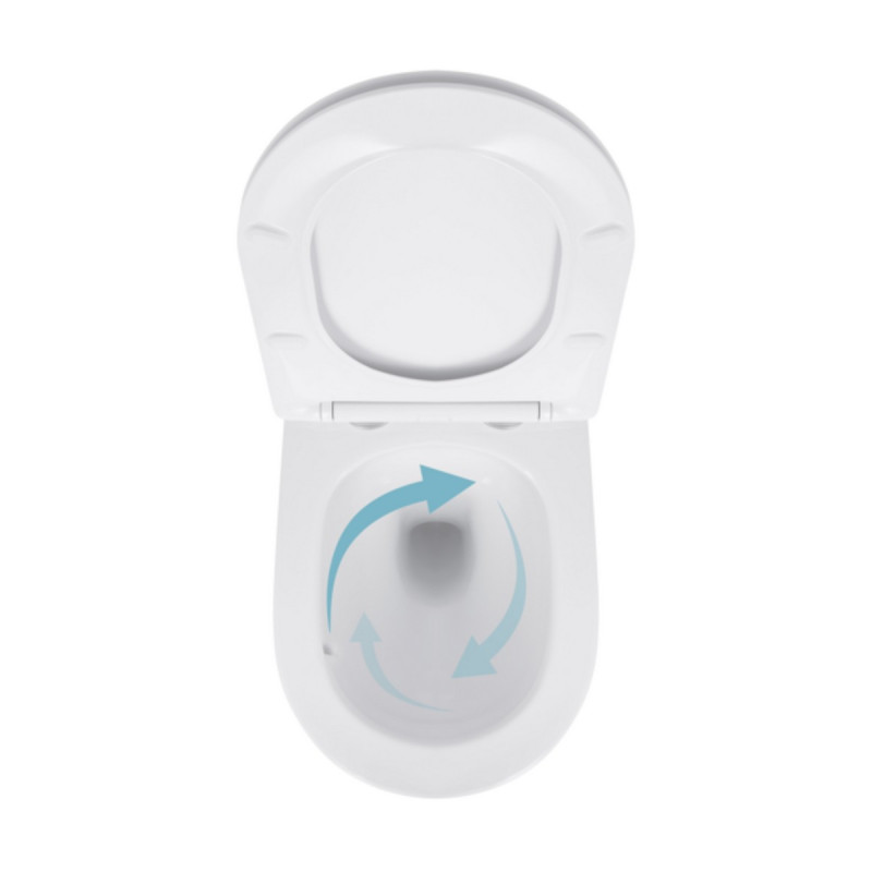 Унитаз подвесной Qtap Jay безободковый с сиденьем Soft-close QT07335175W