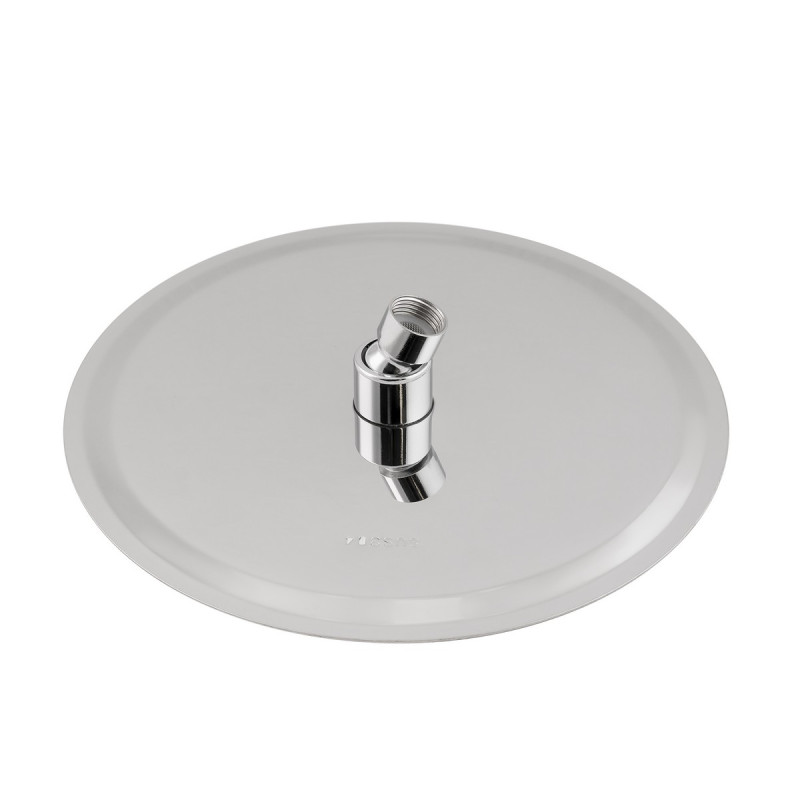 Лійка для верхнього душу Лейки Lidz Лейка 125 245 мм округла LDNIA125NKS37518 Chrome