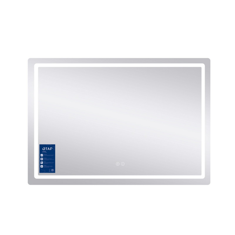 Зеркало Qtap Mideya 1000х700 с LED-подсветкой Touch, с антизапотеванием, диммером, рег. яркости QT2078NCF10070W