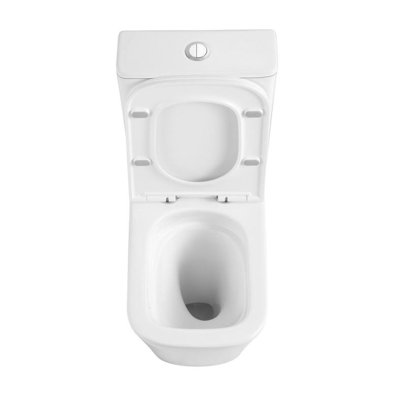 Унітаз підлоговий Qtap Tern Ultra Quiet безобідковий з сидінням Soft-Close QT17226003AW White