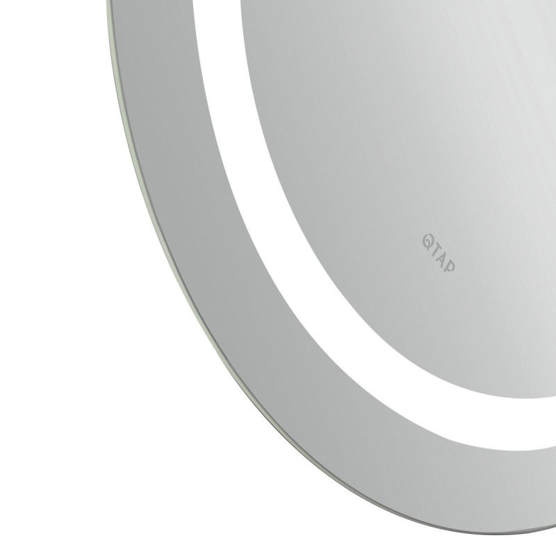 Зеркало Qtap Gemini 500х700 с LED-подсветкой Touch, с антизапотеванием, с диммером, рег. темп. цвета (3000-6500K) Reverse QT2578R5070