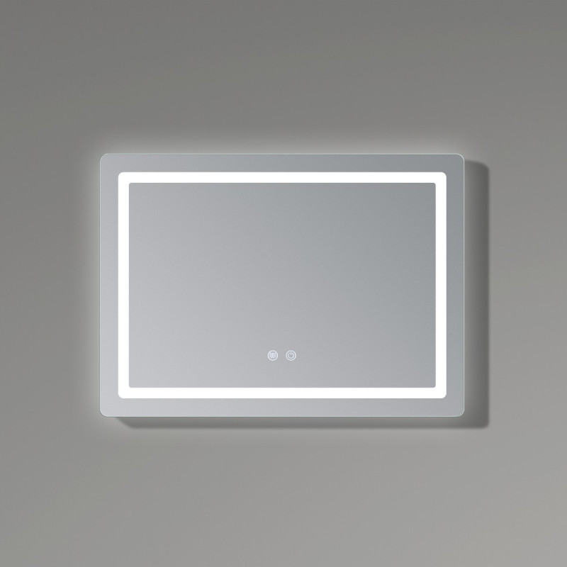 Дзеркало Qtap Mideya (DC-F614) 700х500 з LED-підсвічуванням Touch, з антизапотіванням, димером QT2078NCF07050W