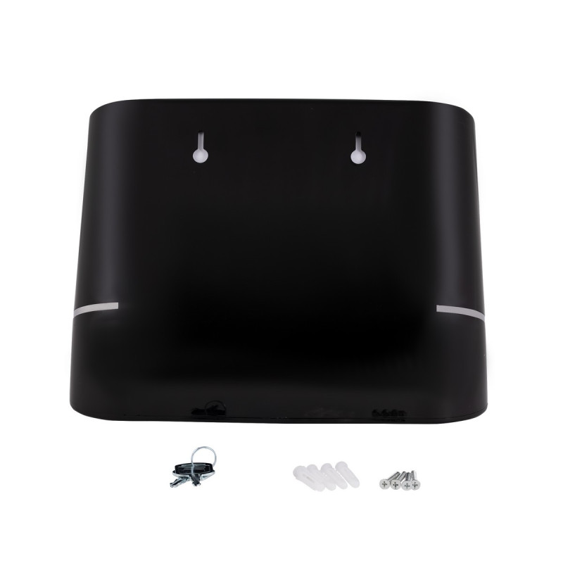 Держатель для бумажных полотенец Qtap Pohodli 300 мм QTDR600BP Black (Pobut)