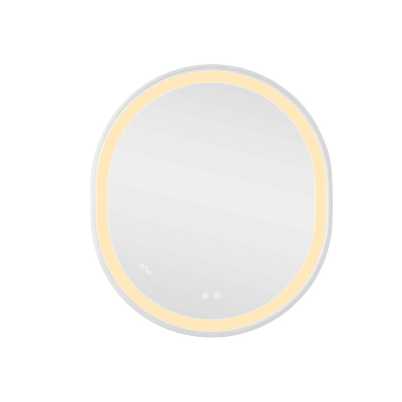 Дзеркало Qtap Gemini 800х700 з LED-підсвічуванням Touch, з антизапотіванням, з димером, рег. темп. кольору (3000-6500K) Reverse QT2578R8071W