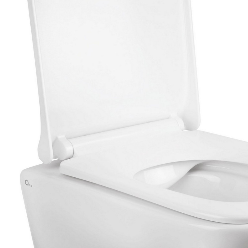 Готовое решение Qtap для ванной комнаты: подвесной унитаз Tern Rimless 490x340x350 + комплект инсталляции Nest 4 в 1 (линейная клавиша White)