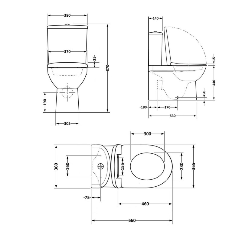 Унітаз підлоговий Qtap Virgo Ultra Quiet безобідковий з сидінням Soft-close WHITE QT18226092AW
