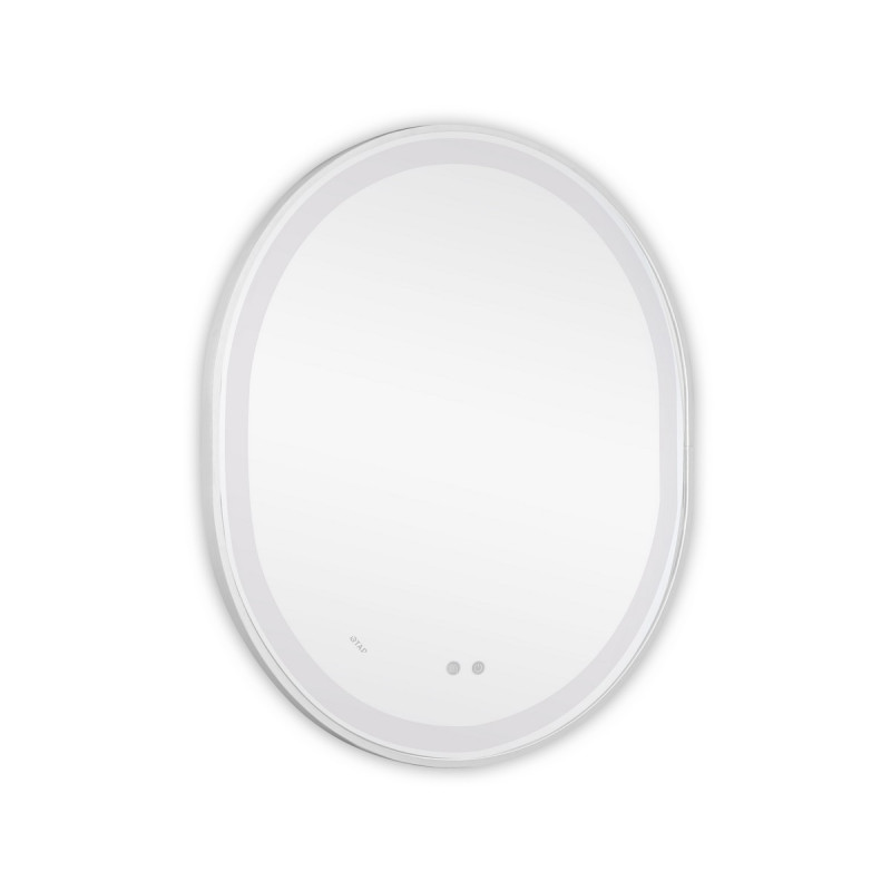 Дзеркало Qtap Gemini 800х700 з LED-підсвічуванням Touch, з антизапотіванням, з димером, рег. темп. кольору (3000-6500K) Reverse QT2578R8071W