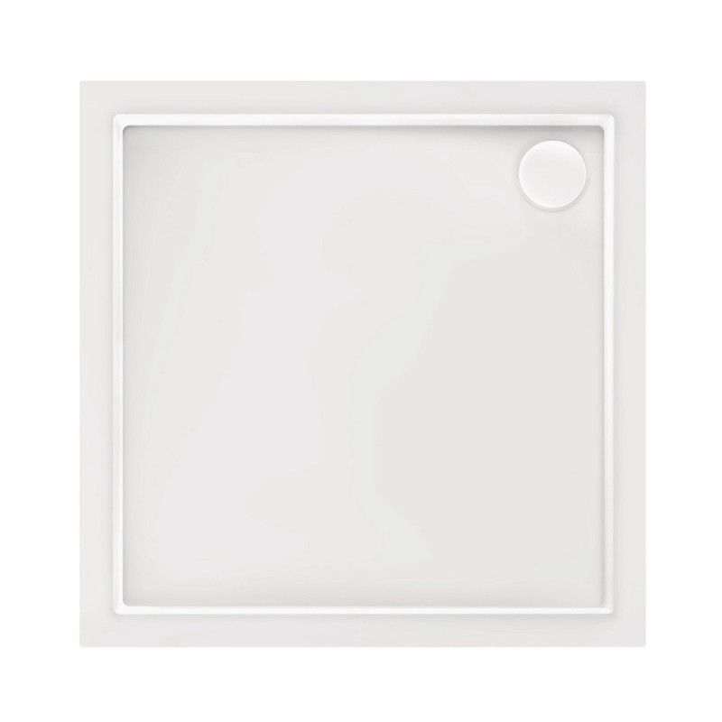 Набор Qtap душевая кабина Taurus CRM1011SC6 Clear 100х100 см + поддон Tern 301112