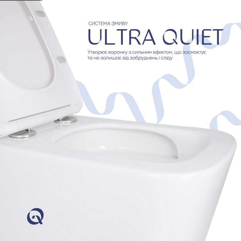 Унітаз підвісний Qtap Tern із сидінням Soft-close QT17332303ASW