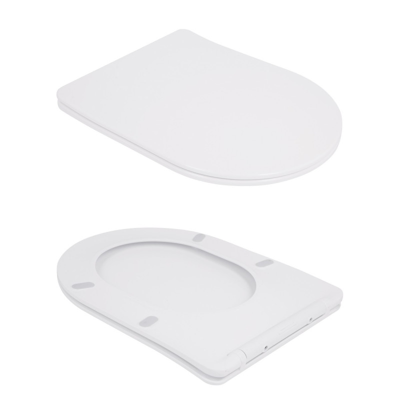 Унітаз-компакт Qtap Robin Ultra Quiet безободковий з сидінням Soft-close QT13226089AW