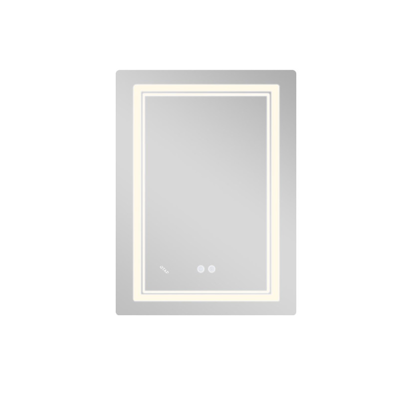 Зеркало Qtap Cardinal (CA2) 600х800 с LED-подсветкой Touch, с антизапотеванием, с диммером, рег. темп. цвета (3000-6500K) Reverse QT0478C608048453